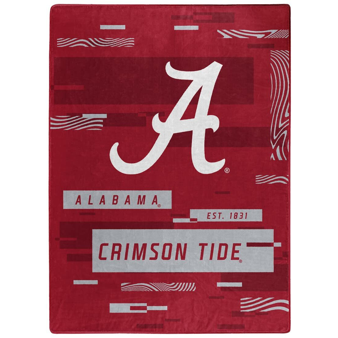 ALABAMA OFFIcIAL NcAA Digitize Raschel Throw Blanket 60 x 80(D0102H94gMV)