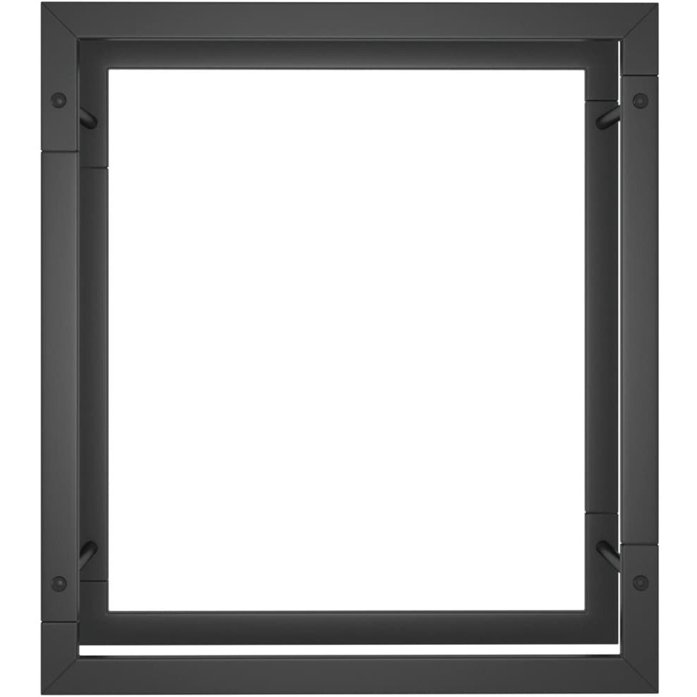 vidaXL Firewood Rack Matt Black 19.7&quotx11&quotx22" Steel