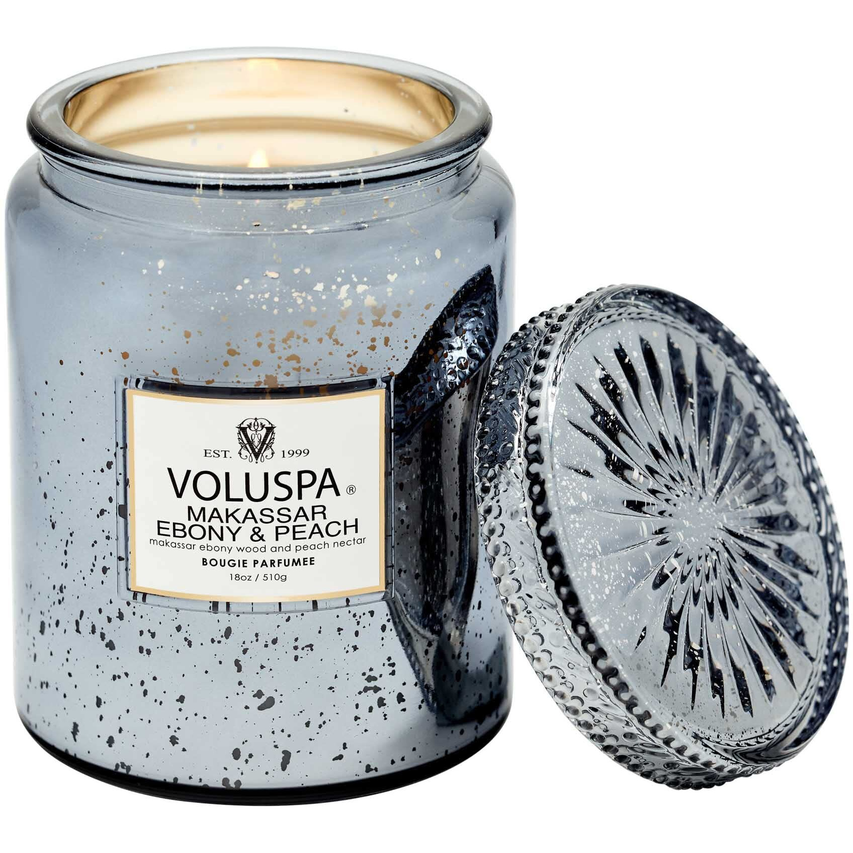 Makassar Ebony and Peach - Large by Voluspa for Unisex - 18 oz Candle