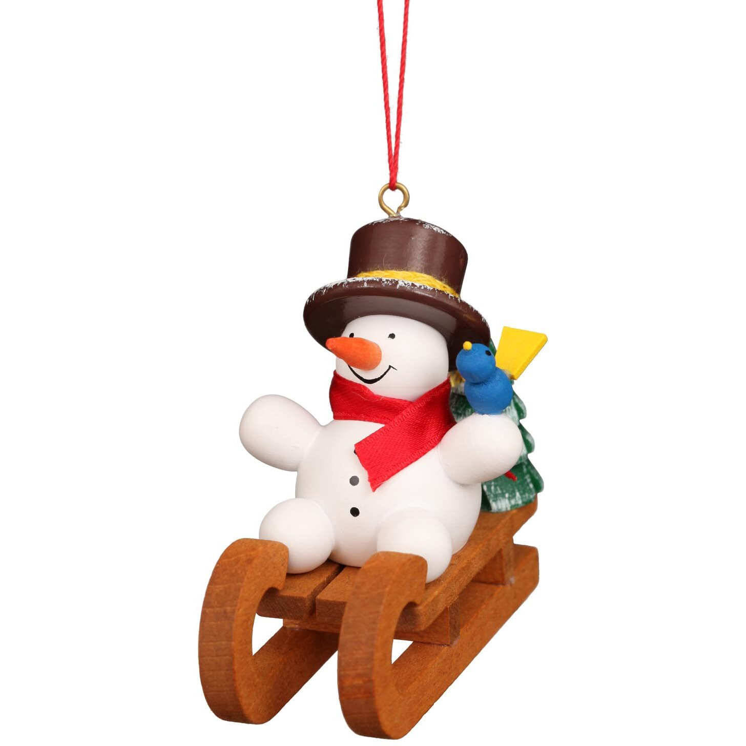 Ornament - Snowman on Sled
