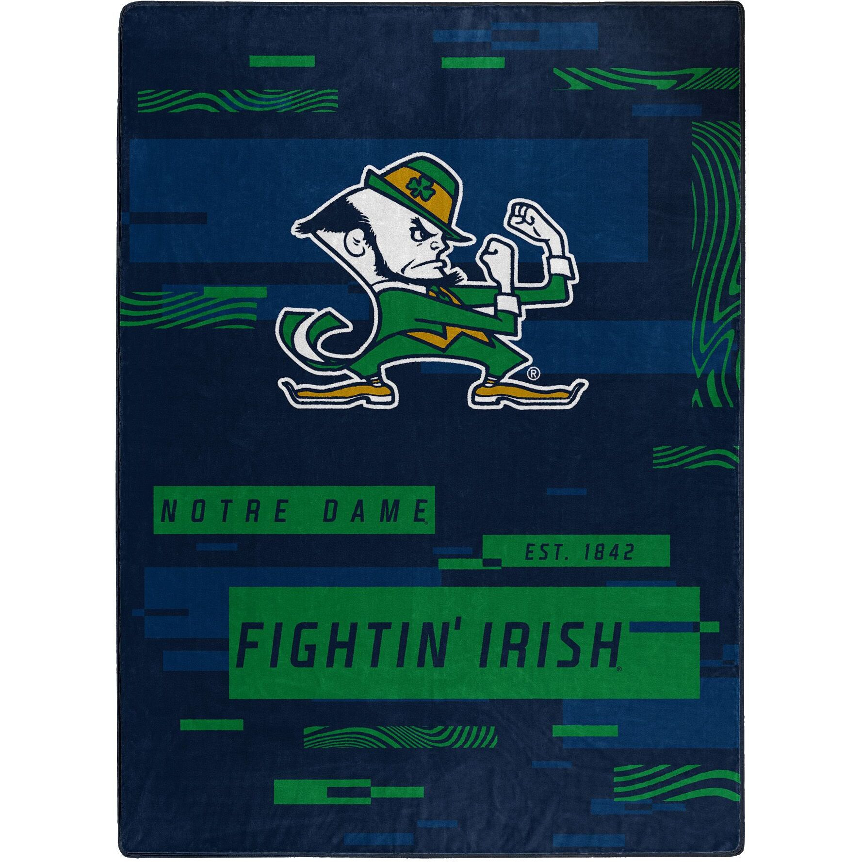 NOTRE DAME OFFIcIAL NcAA Digitize Raschel Throw Blanket 60 x 80(D0102H94gYV)