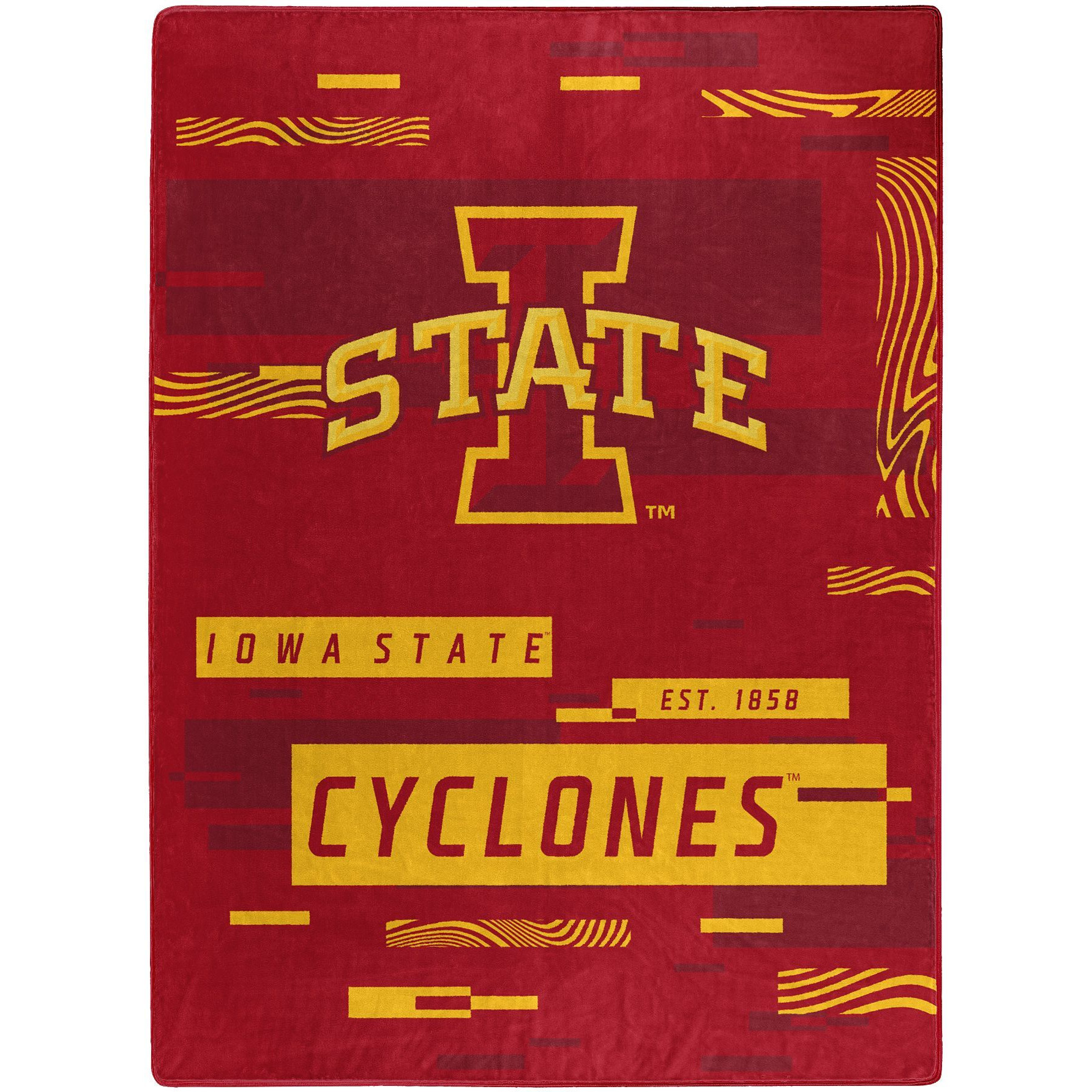 IOWA STATE OFFIcIAL NcAA Digitize Raschel Throw Blanket 60 x 80(D0102H94237)