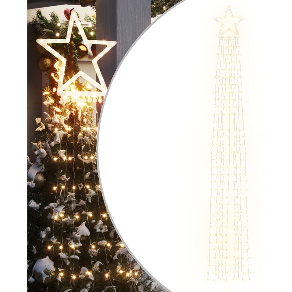 vidaXL Christmas Tree Light 320 LEDs Warm White 147.6"