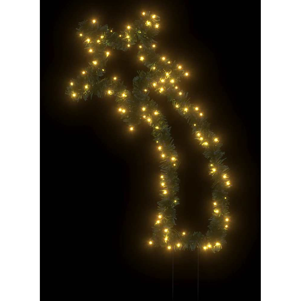 vidaXL Christmas Light Decoration with Spikes Meteor 115 LEDs 35"