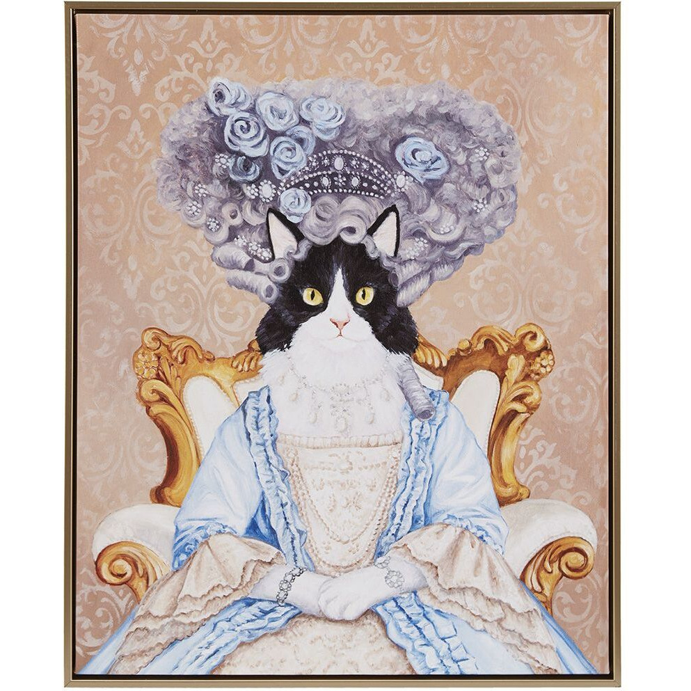 Bridger Kitty Framed Canvas Wall Art