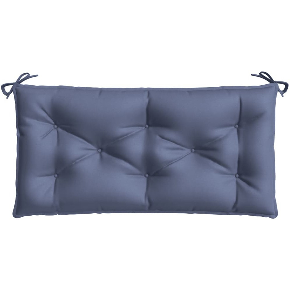 vidaXL Garden Bench Cushion Navy Blue 39.4x19.7x2.8 Oxford Fabric
