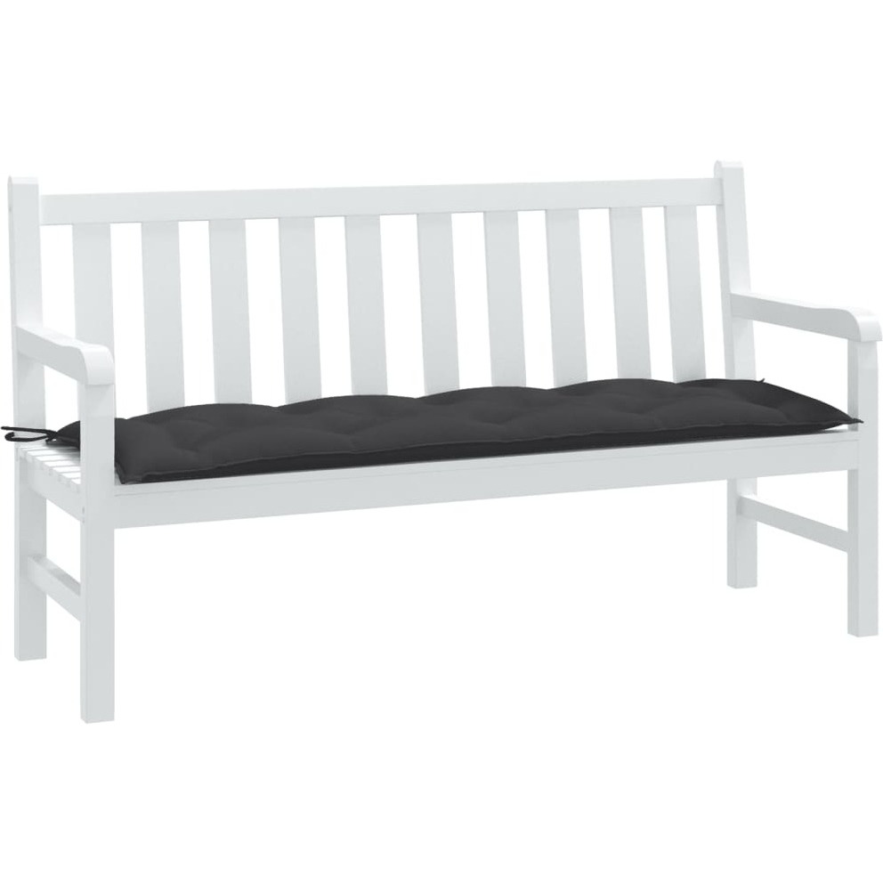 vidaXL Garden Bench Cushion Melange Anthracite 59.1x19.7x2.8 Fabric