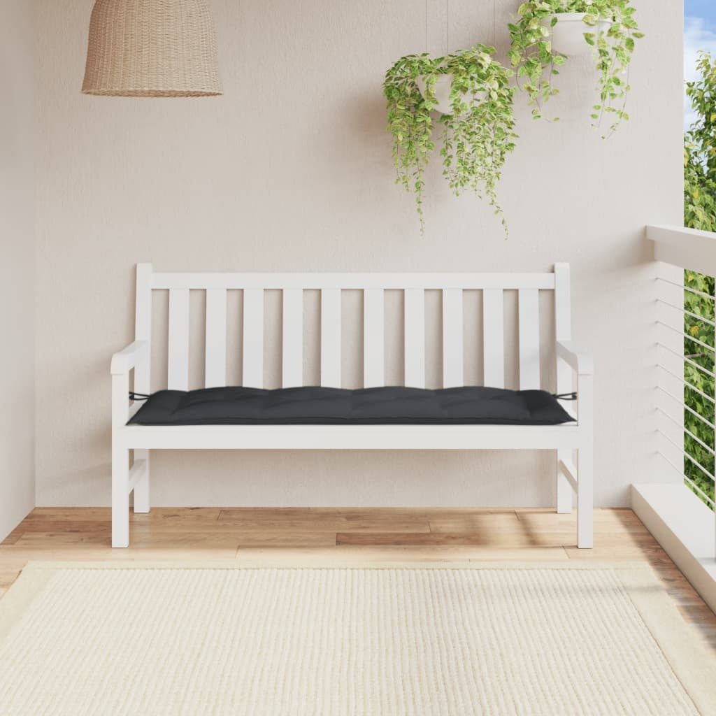 vidaXL Garden Bench Cushion Melange Anthracite 59.1x19.7x2.8 Fabric