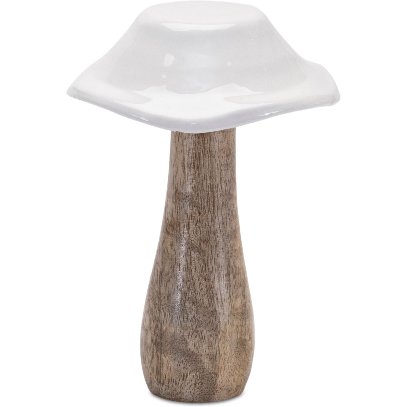 Wood Mushroom Dcor (Set of 4)