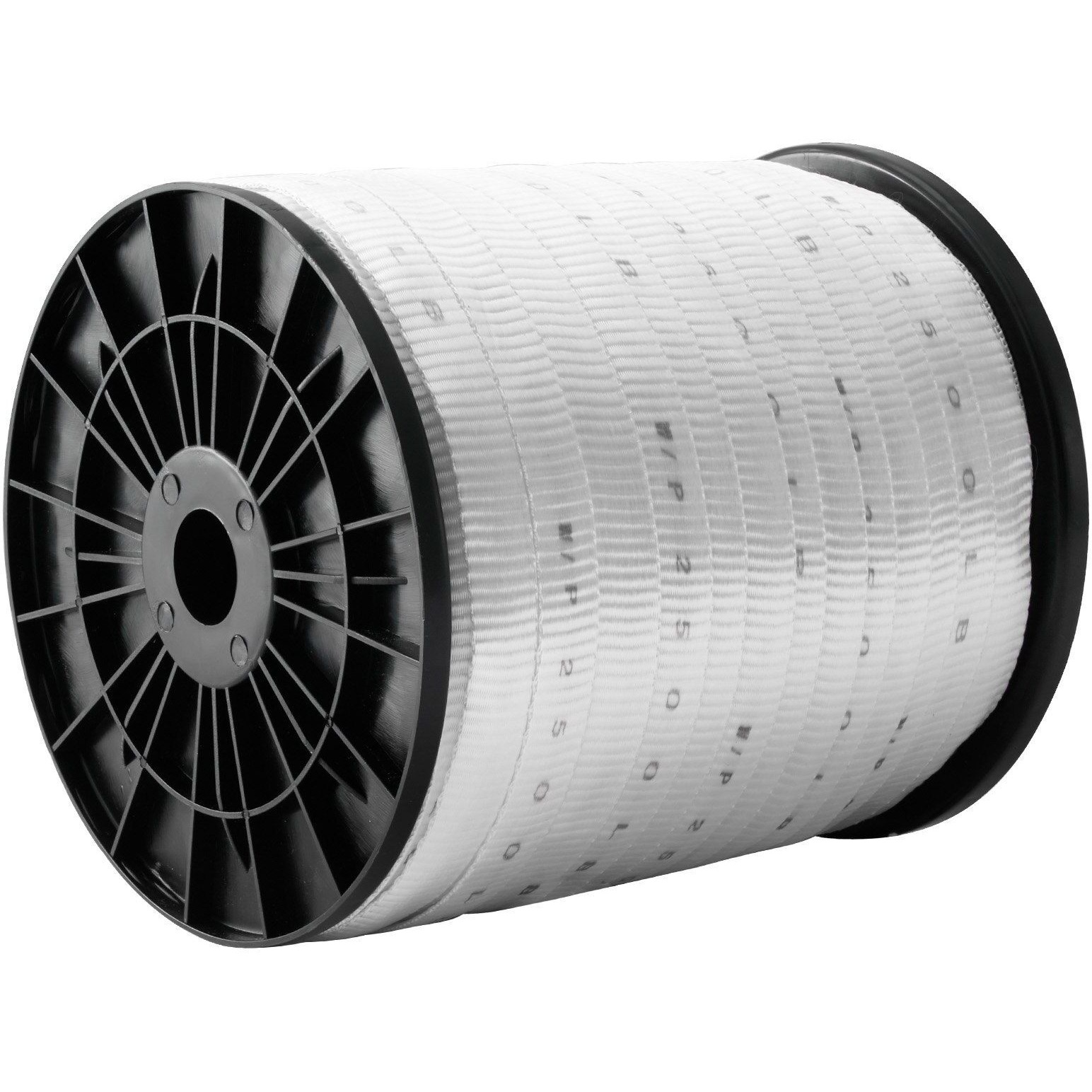 VEVOR Polyester Pull Tape, 3/4" x 528' Mule Tape Flat Rope, 2500 lbf Tensile Capacity, Printed Webbing Cable Pulling Tape for Packaging, Gardening, Commercial Electrical, Conduit Work, White