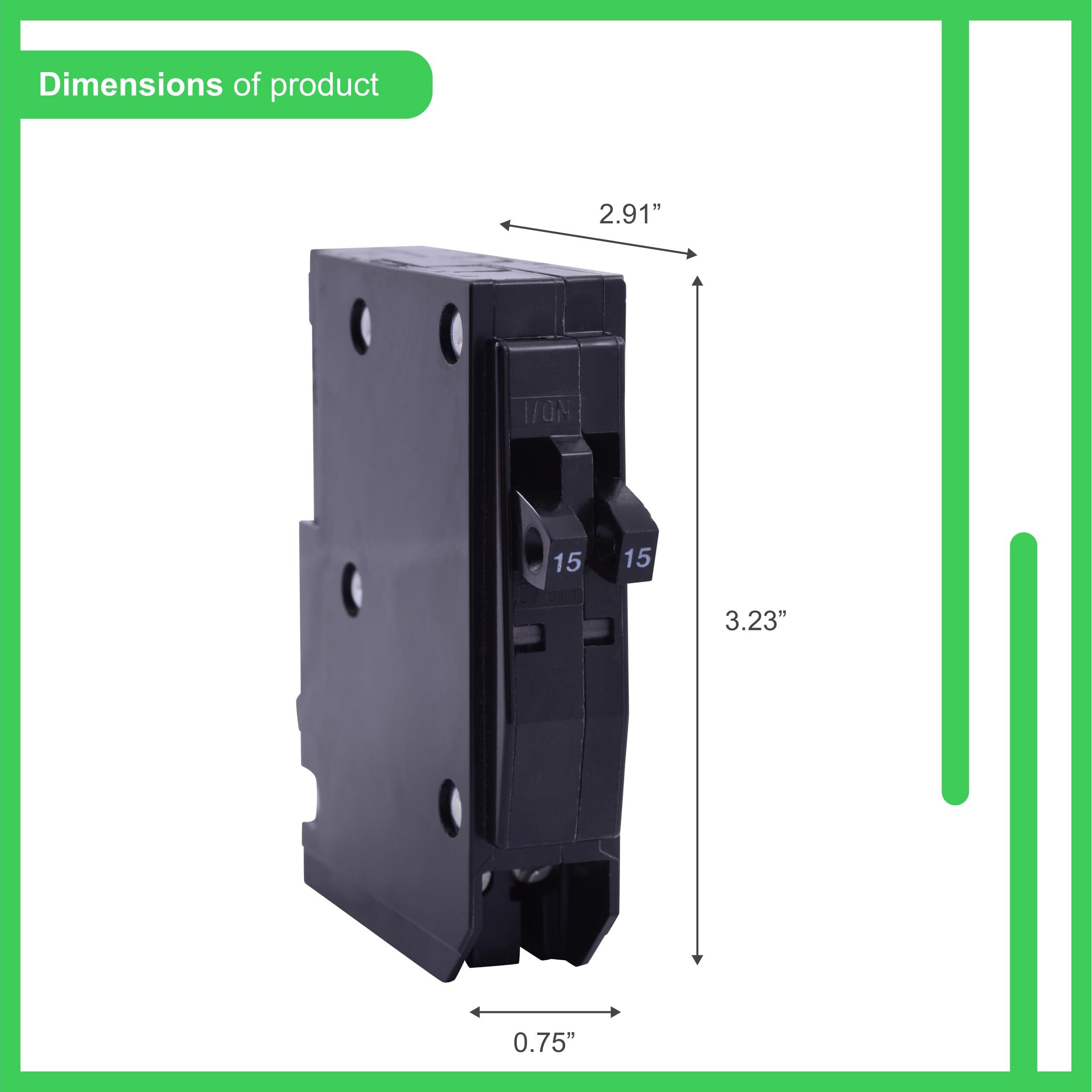 BR SD QO 2-1P 20/20A 3/4 (Pack of 1)