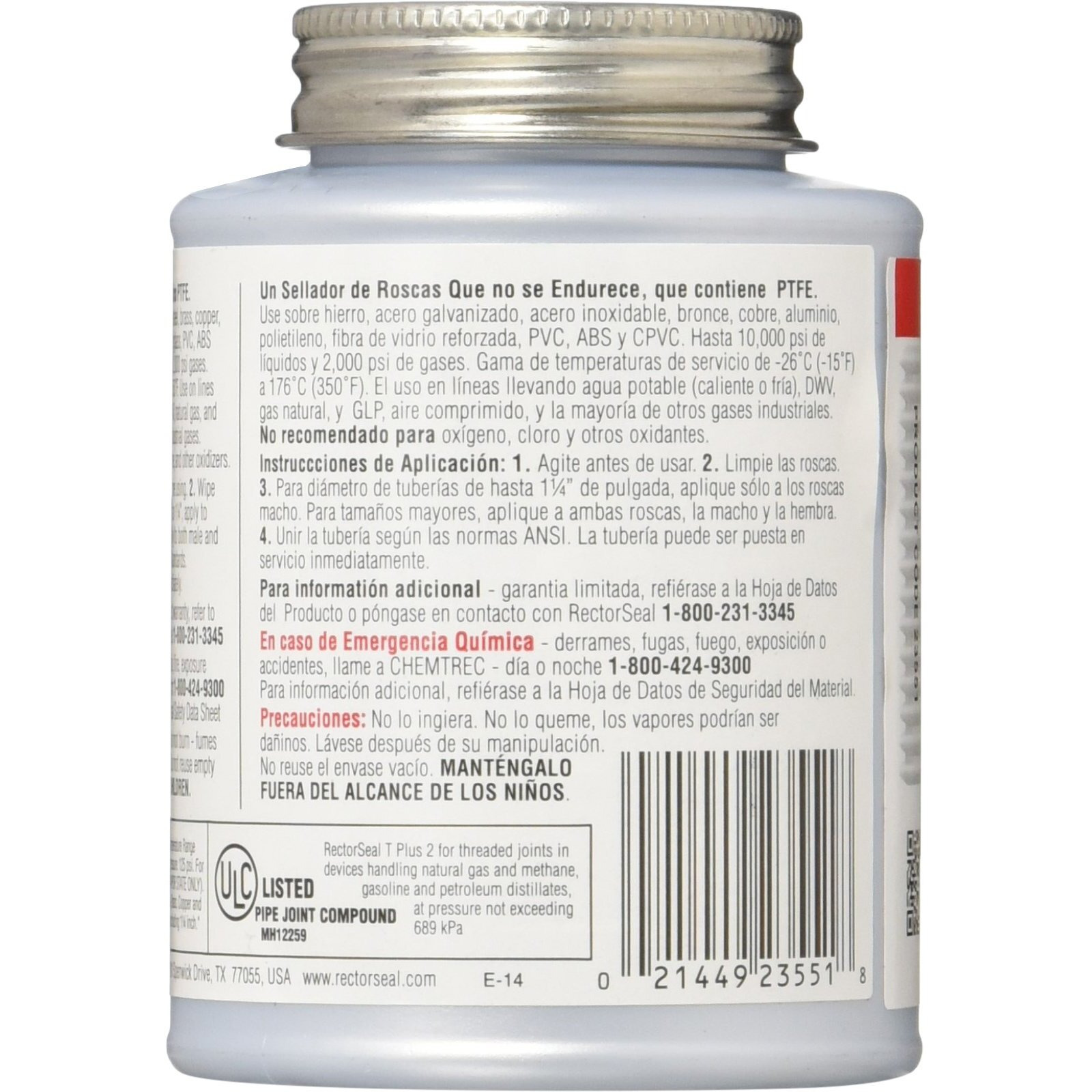 SEALNT PIPE THRD T+2 8OZ (Pack of 1)