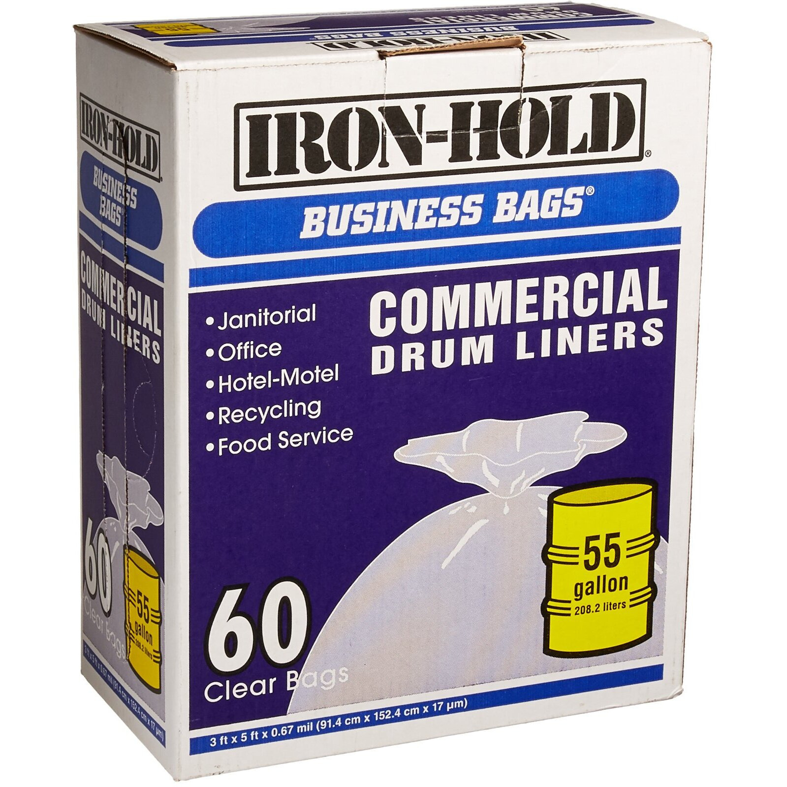 DRUM LINER CLR 55G BX60 (Pack of 1)