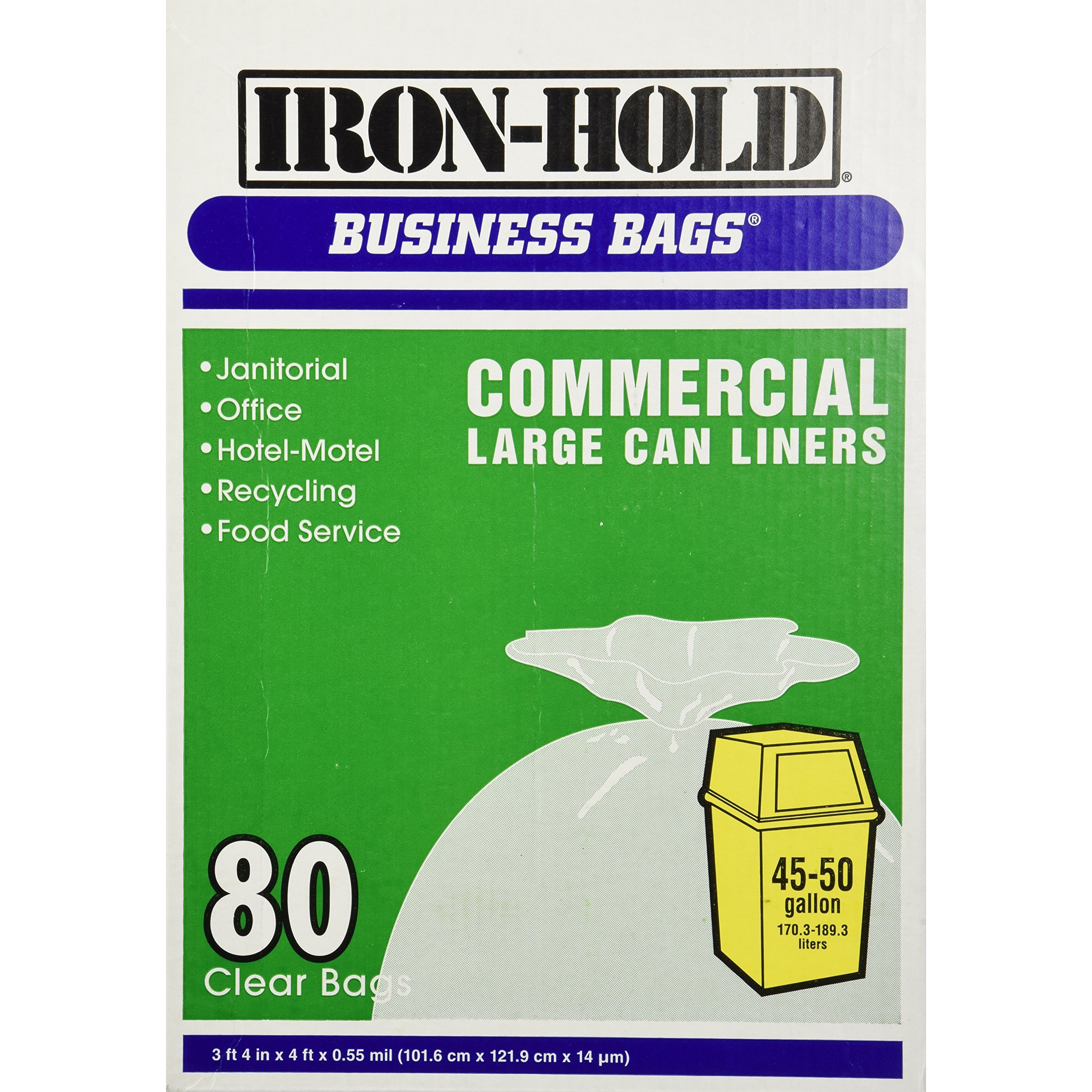 CAN LINER CLR 45-50 BX80 (Pack of 1)