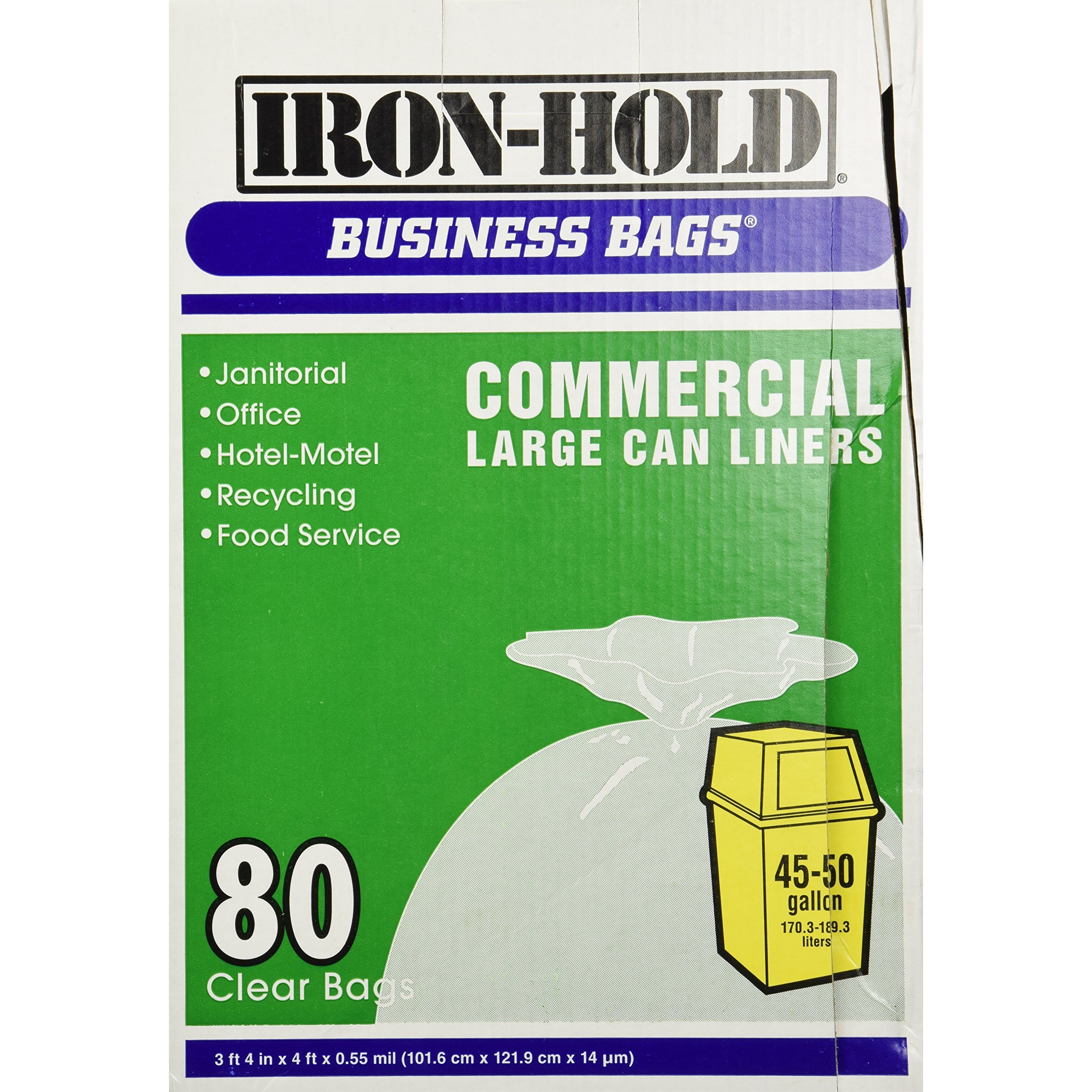 CAN LINER CLR 45-50 BX80 (Pack of 1)
