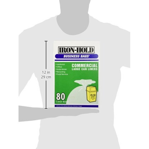 CAN LINER CLR 45-50 BX80 (Pack of 1)