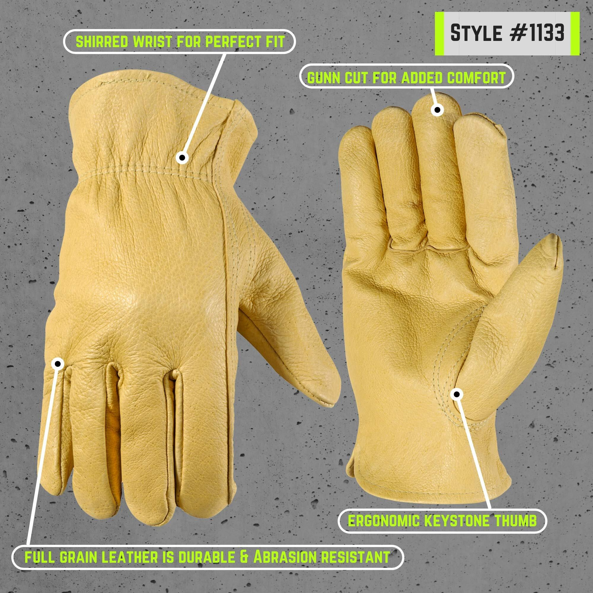 GLV LTHR DRVR PIGSKIN LG(Pack of 1)