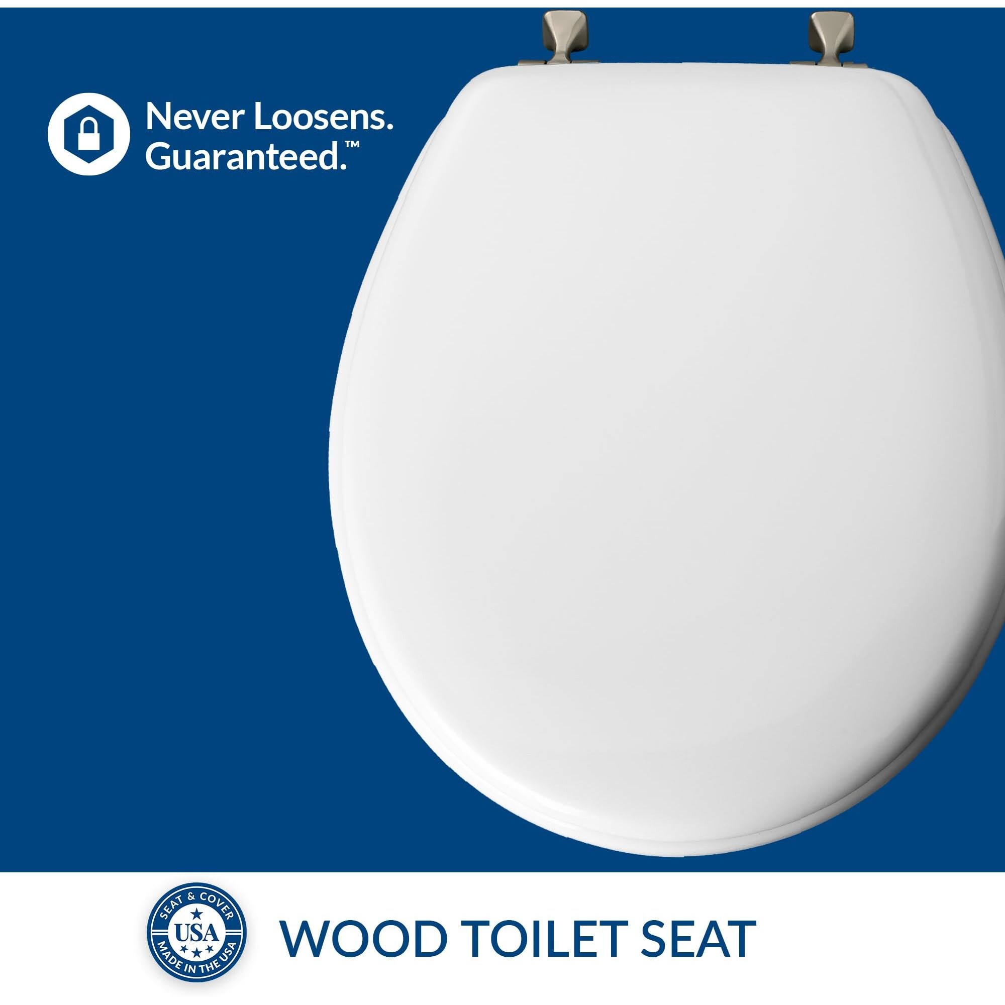 TOILET SEAT RND PREM WH (Pack of 1)