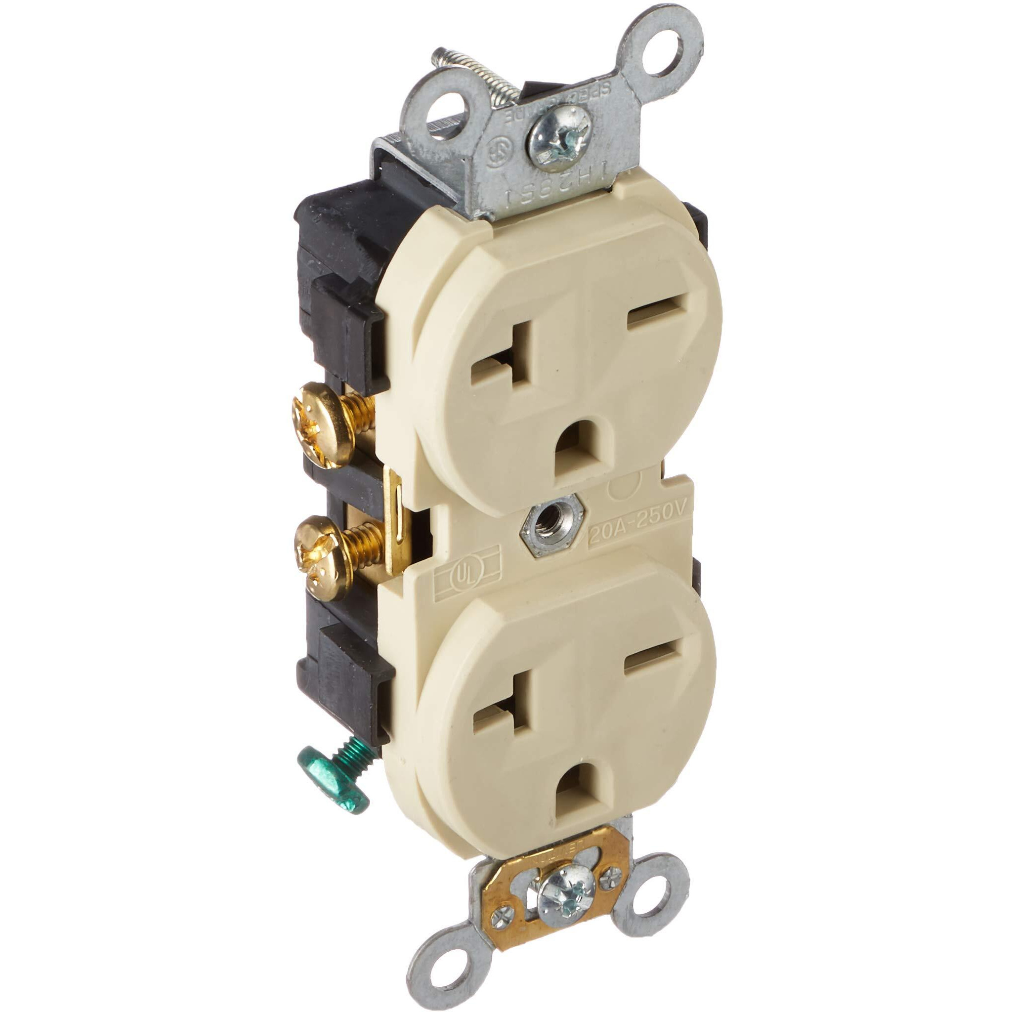OUTLET IVORY 6-20R 250V (Pack of 1)