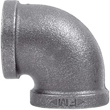 ELBOW 90D 2-1/2" BLK (Pack of 1)