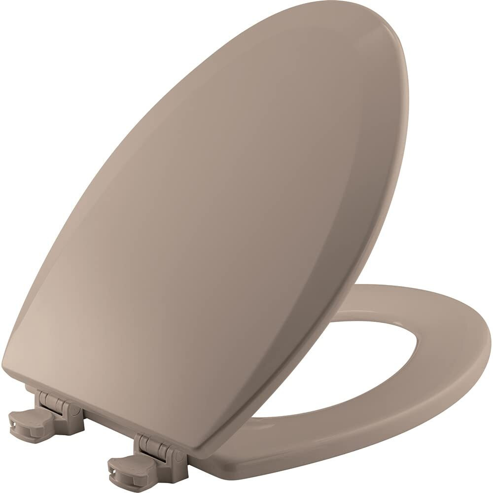 Bemis Elongated Molded Wood Toilet Seat, Fawn Beige