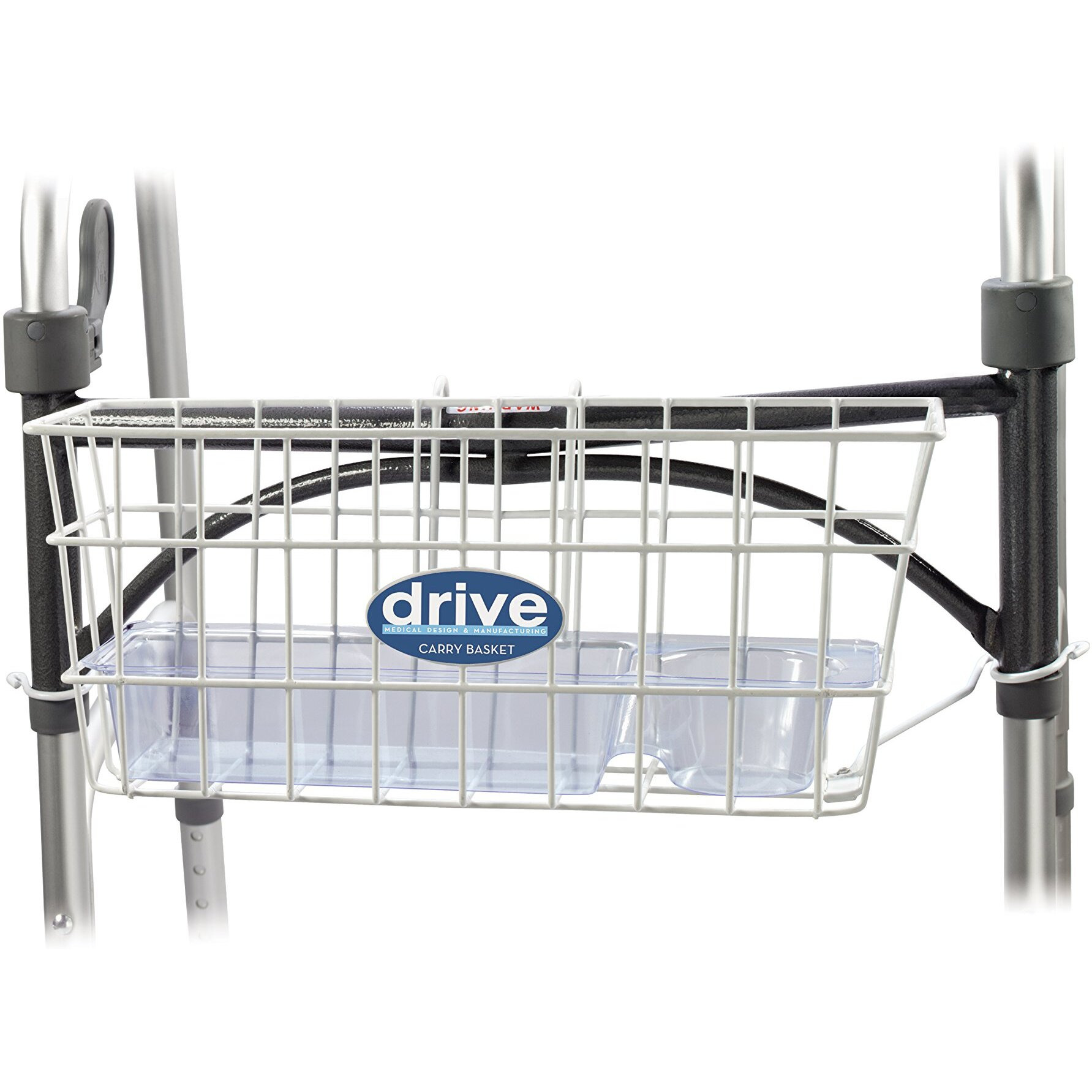 Drive Medical Walker Basket, White