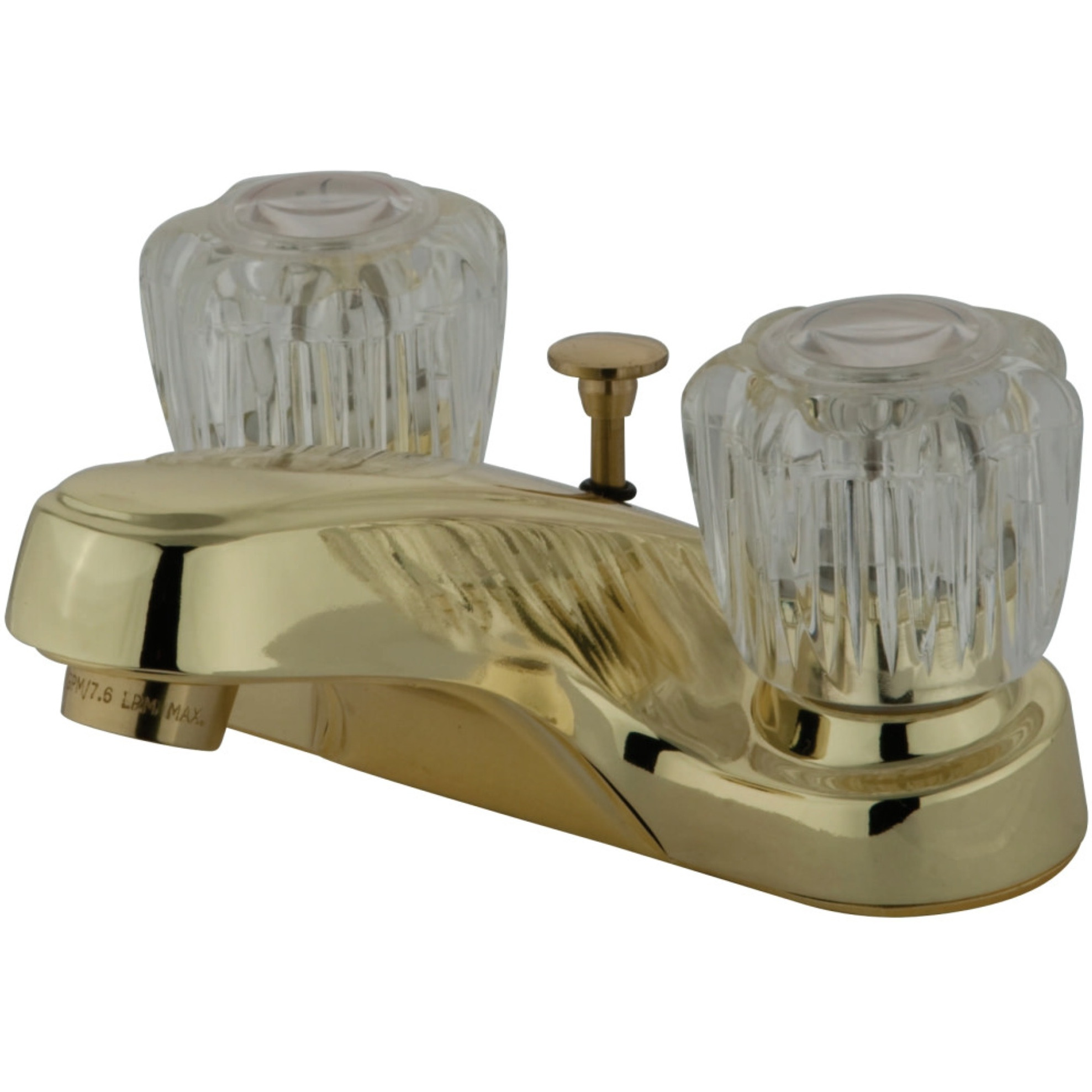 Kingston Brass KB162B 4 in. Centerset Bathroom Faucet, Polished Brass