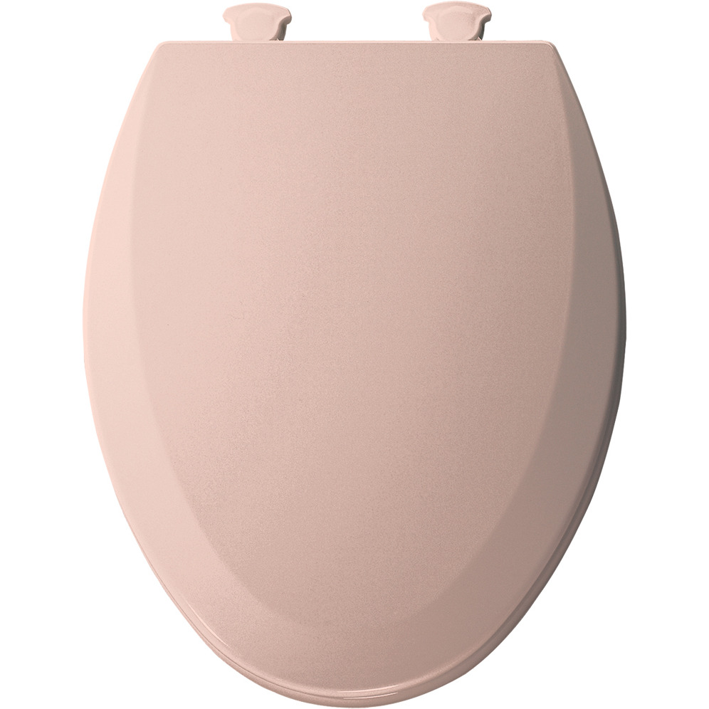Bemis Round Enameled Wood Toilet Seat, Venetian Pink