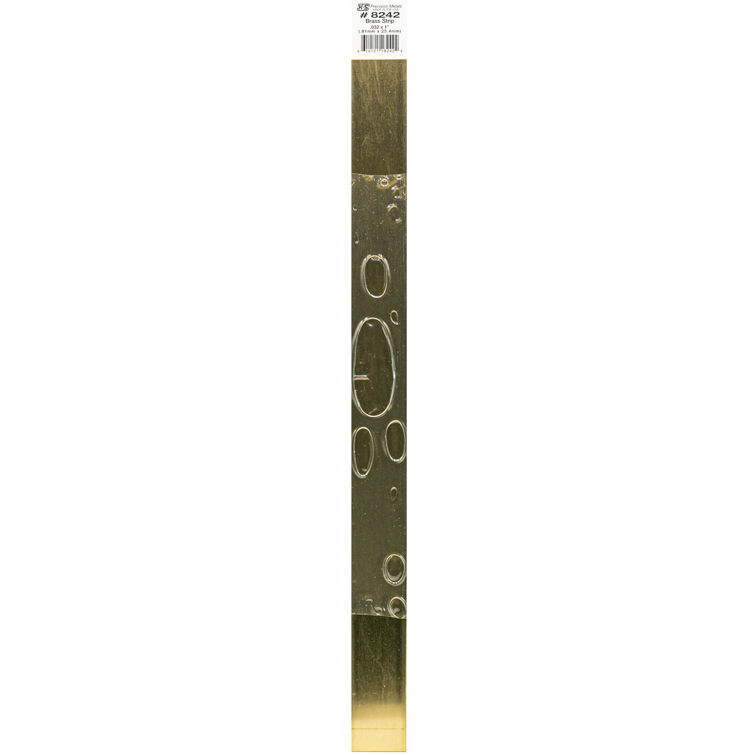 BRASS STRIP 12X.032X1" (Pack of 1)