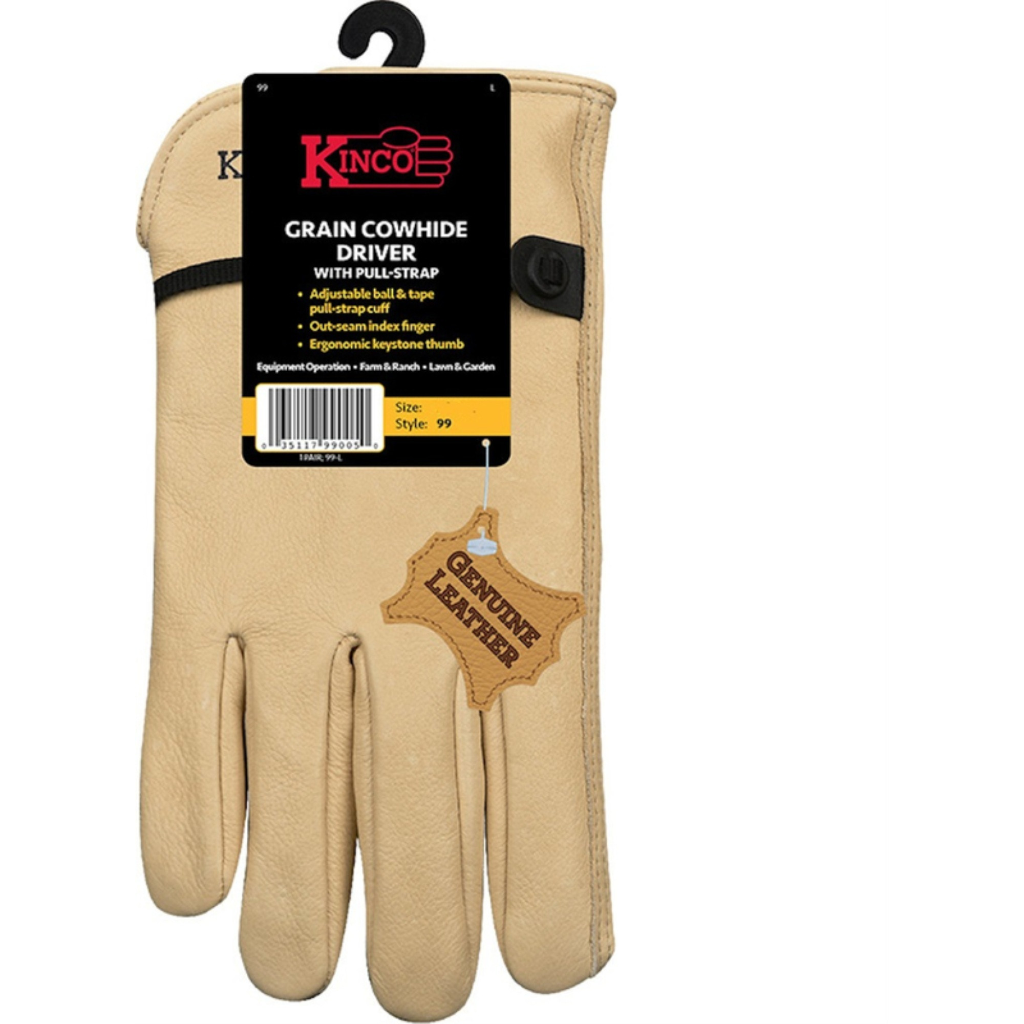 GLOVES DRVR FLLGRN TAN L (Pack of 1)