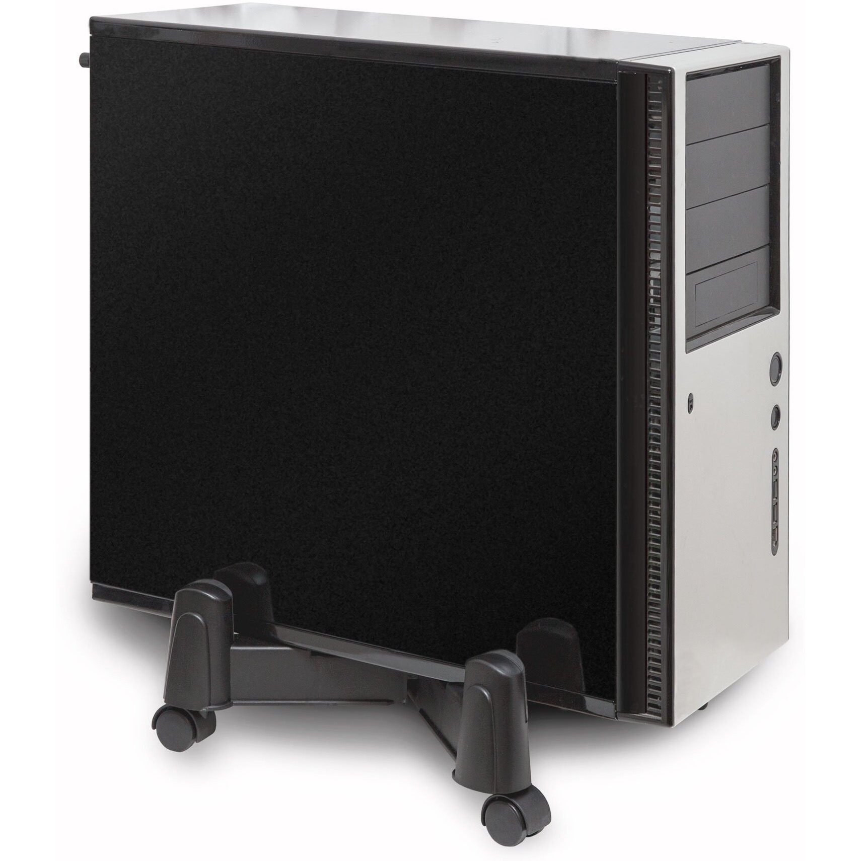 CPU Stand for ATX Case, Plastic, Black Color, Adjustable Width