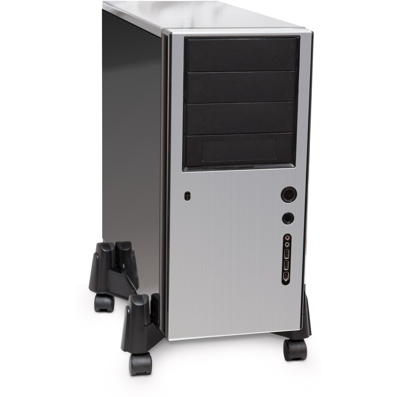 CPU Stand for ATX Case, Plastic, Black Color, Adjustable Width