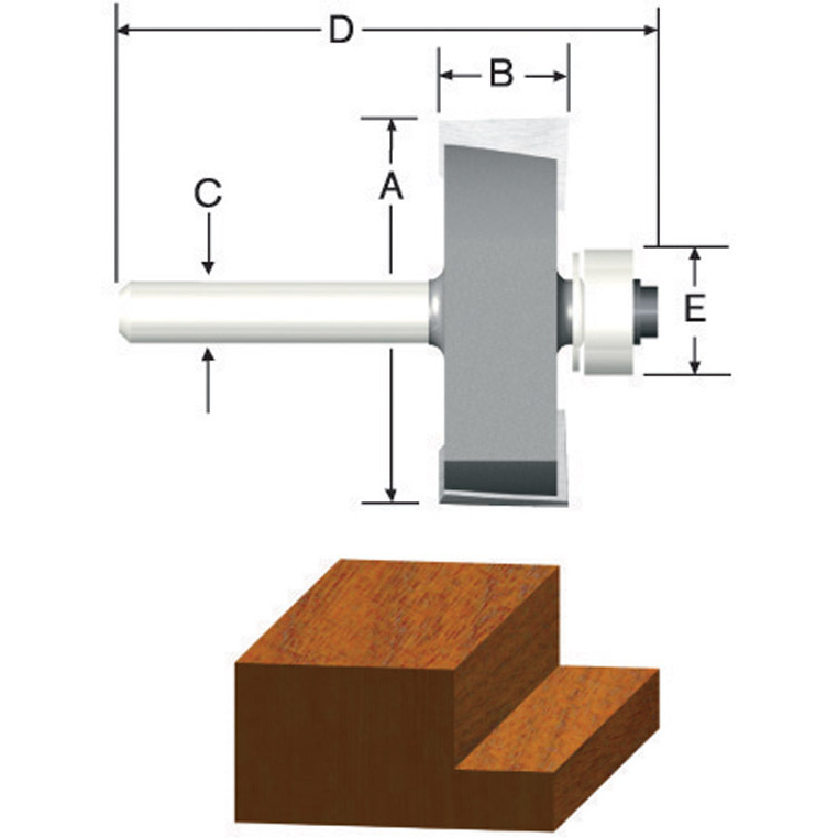 ROUTER BIT 3/8 RABBETING (Pack of 1)