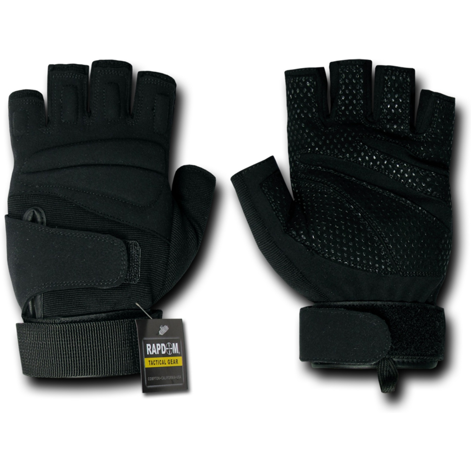 Lightweight Half Finger Glove, Black, L