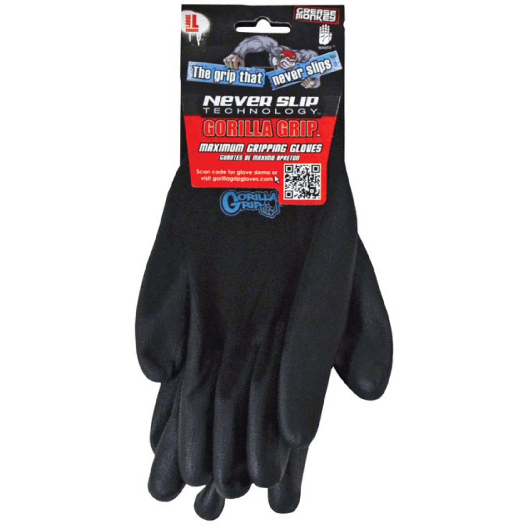 GLOVE GORILLA GRIP LG (Pack of 1)