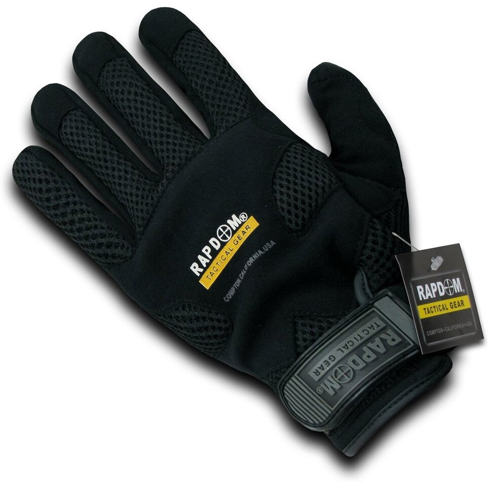 Breathable Mechanic's Glove, Black, L
