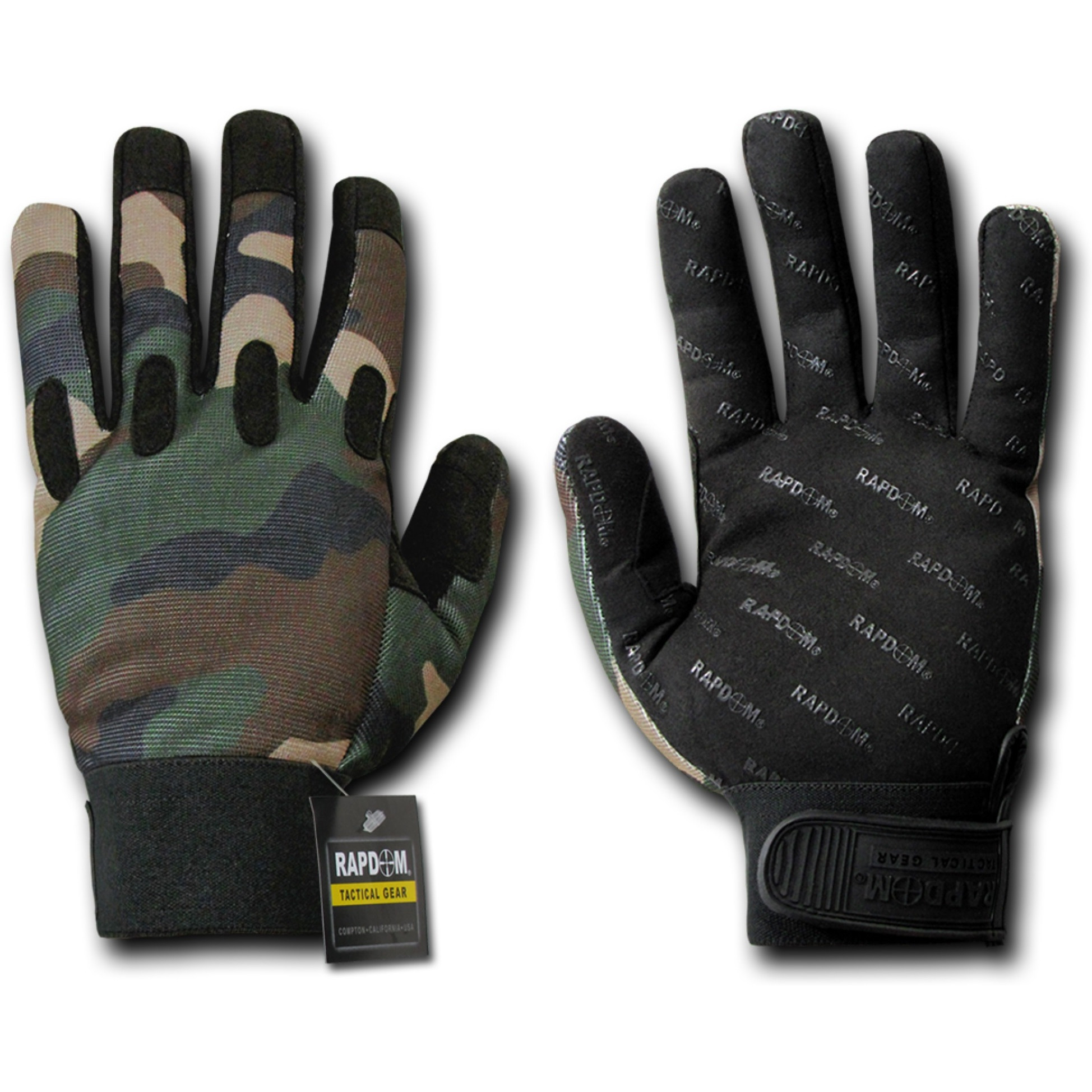 Camo Woodland Tactical Glove,Woodland,2X