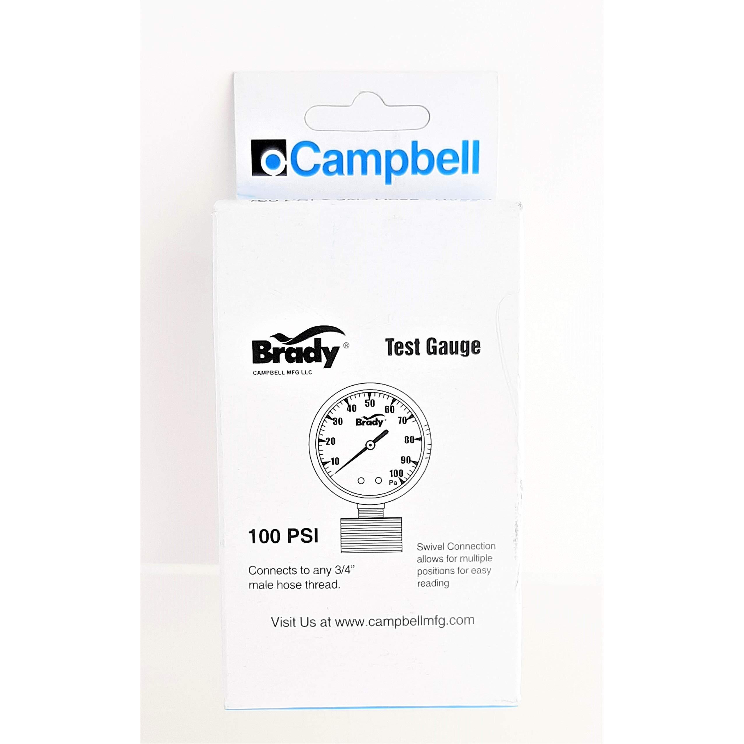 GAUGE WATR PRSR100PSI LF (Pack of 1)