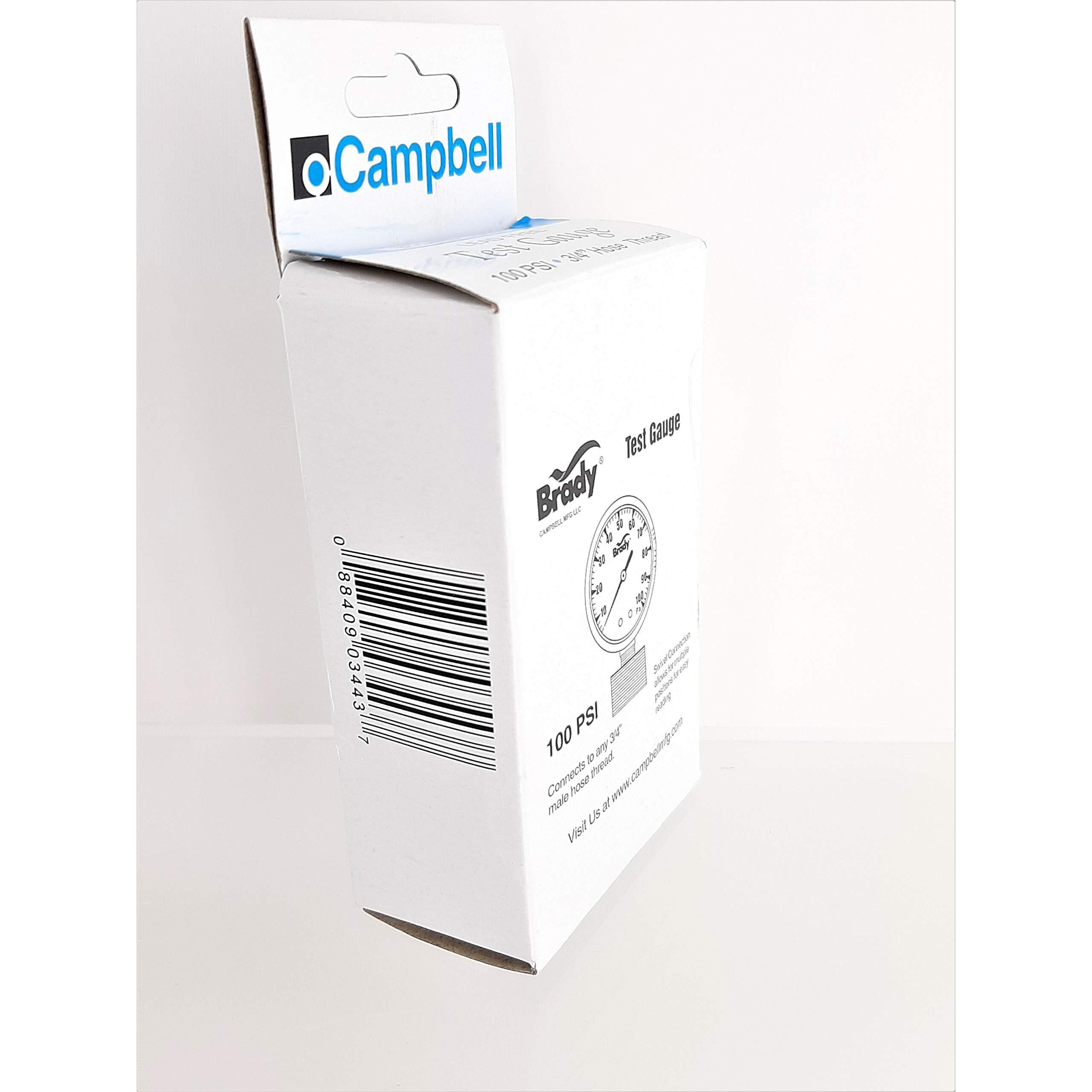 GAUGE WATR PRSR100PSI LF (Pack of 1)