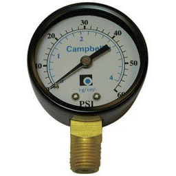 GAUGE PRESSURE 60PSI LF (Pack of 1)