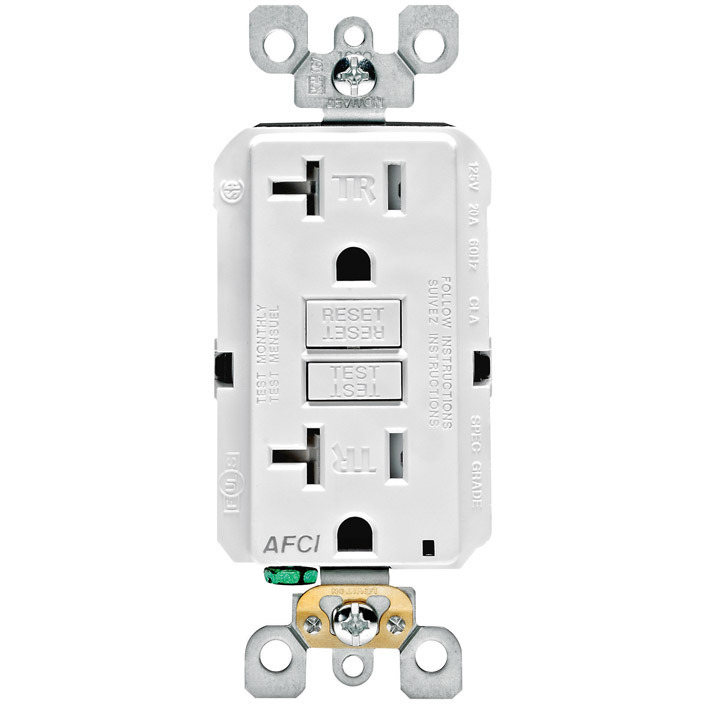 TR AFCI RECPT20A125V WHT (Pack of 1)