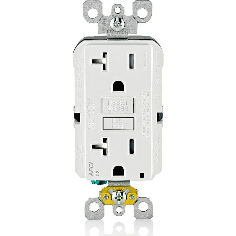 TR AFCI RECPT20A125V WHT (Pack of 1)