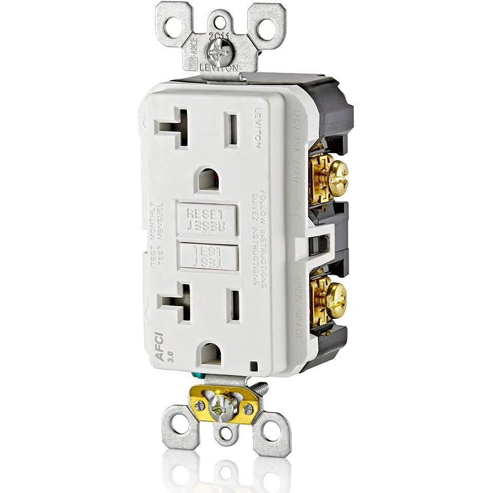 TR AFCI RECPT20A125V WHT (Pack of 1)