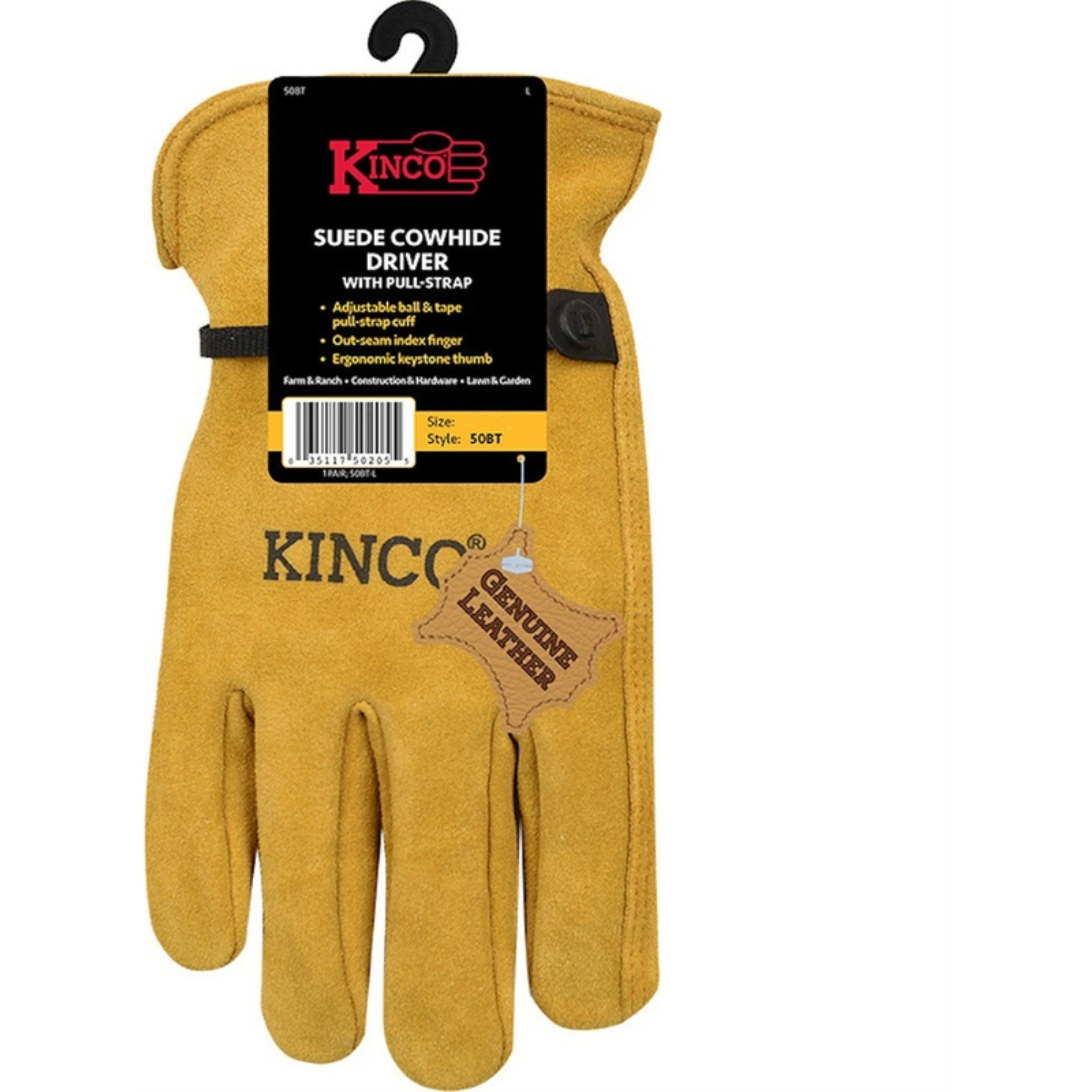 GLOVES DRVR GOLD M (Pack of 1)