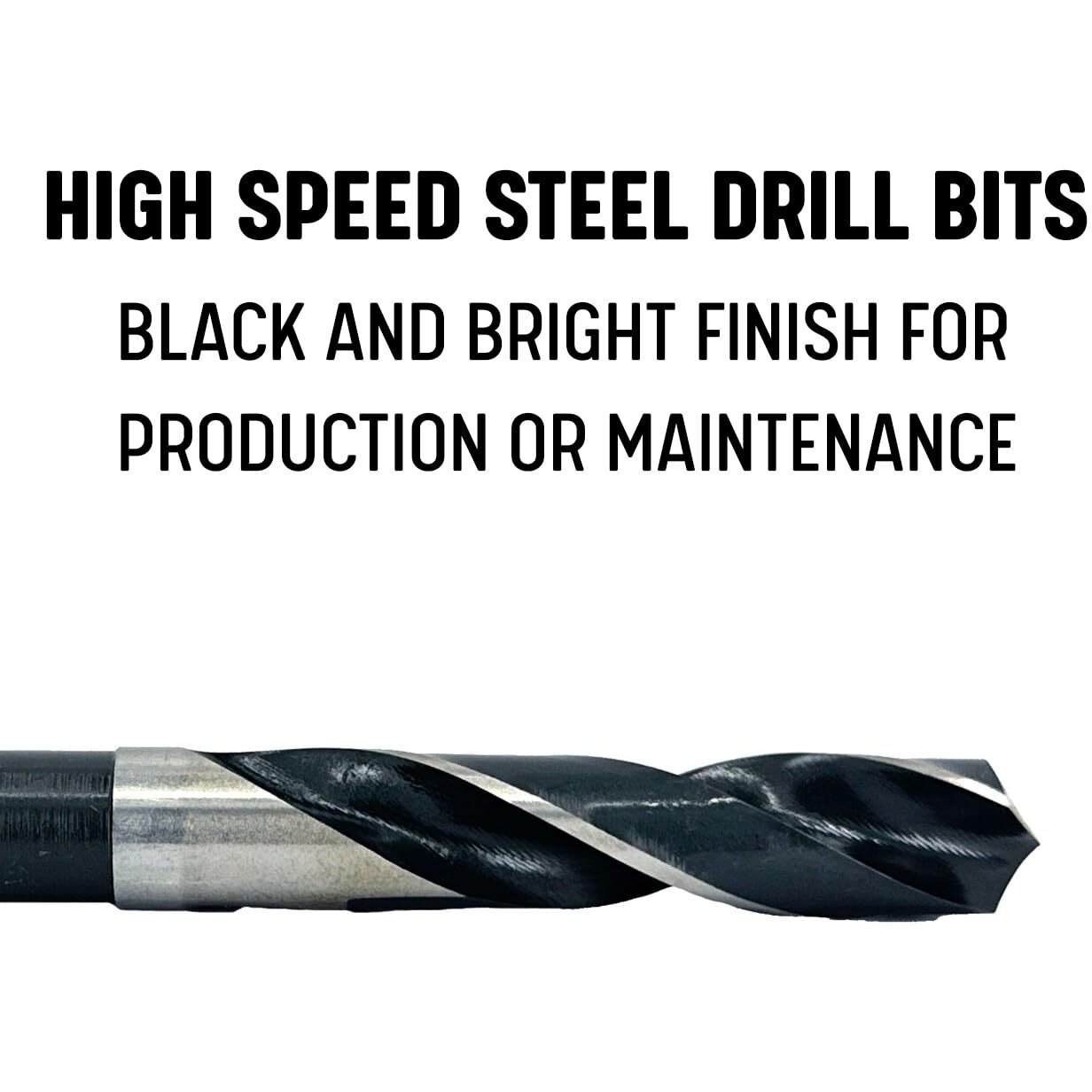 9/16" Reduced Shank HSS Drill Bit, 1/2" Shank, Drill America, D/ARSD9/16