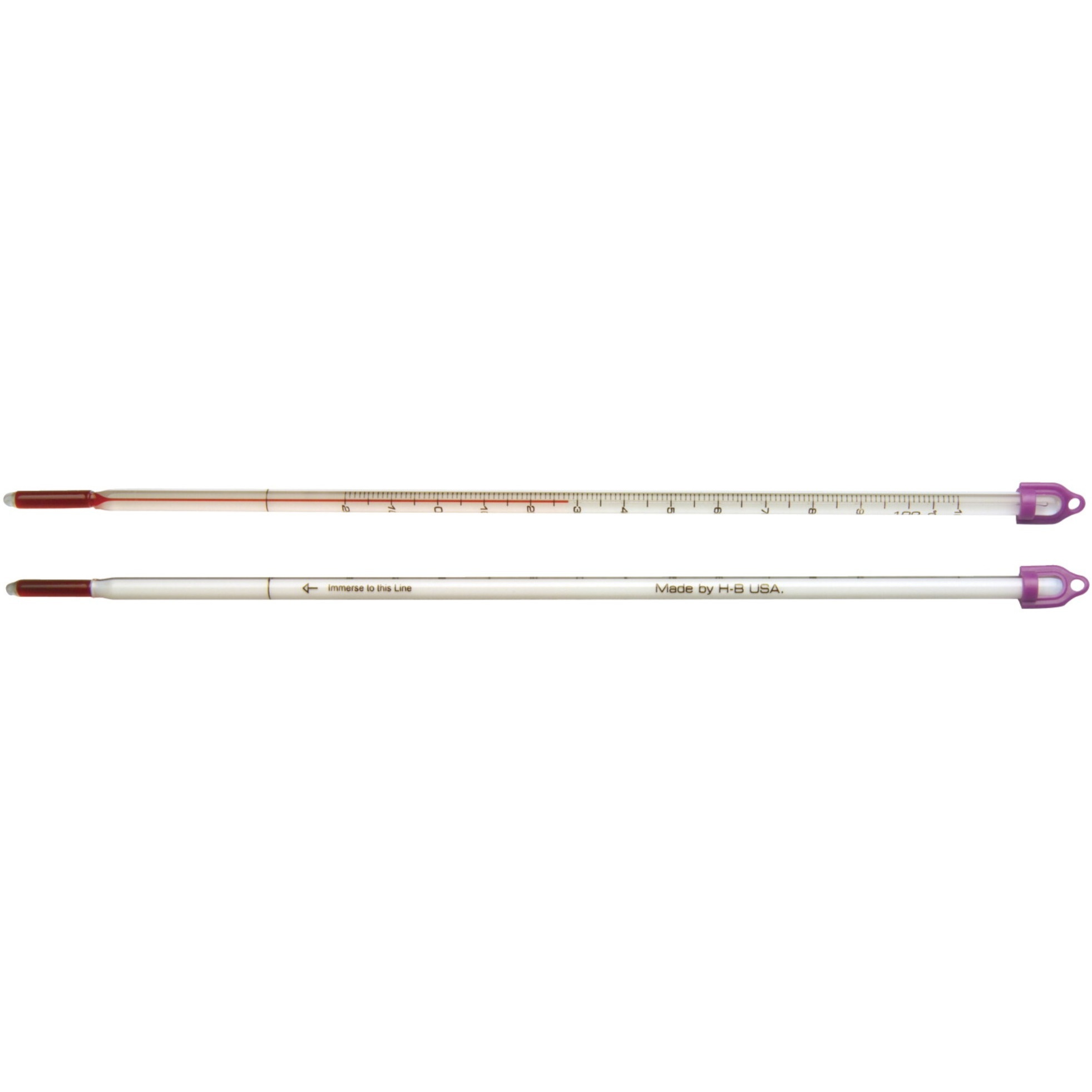Frey Scientific Student Grade Total Immersion Spirit Thermometer, -20 to 110 C, White