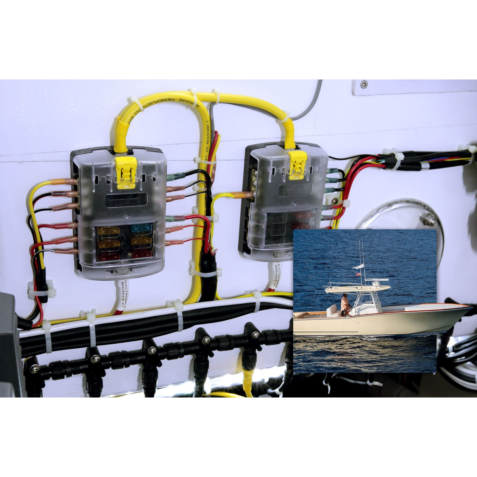 FUSE BLOCK STBLADE 6CIRC W/GND/CVR