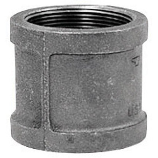 COUPL MALLEABLE 2" BLACK (Pack of 1)