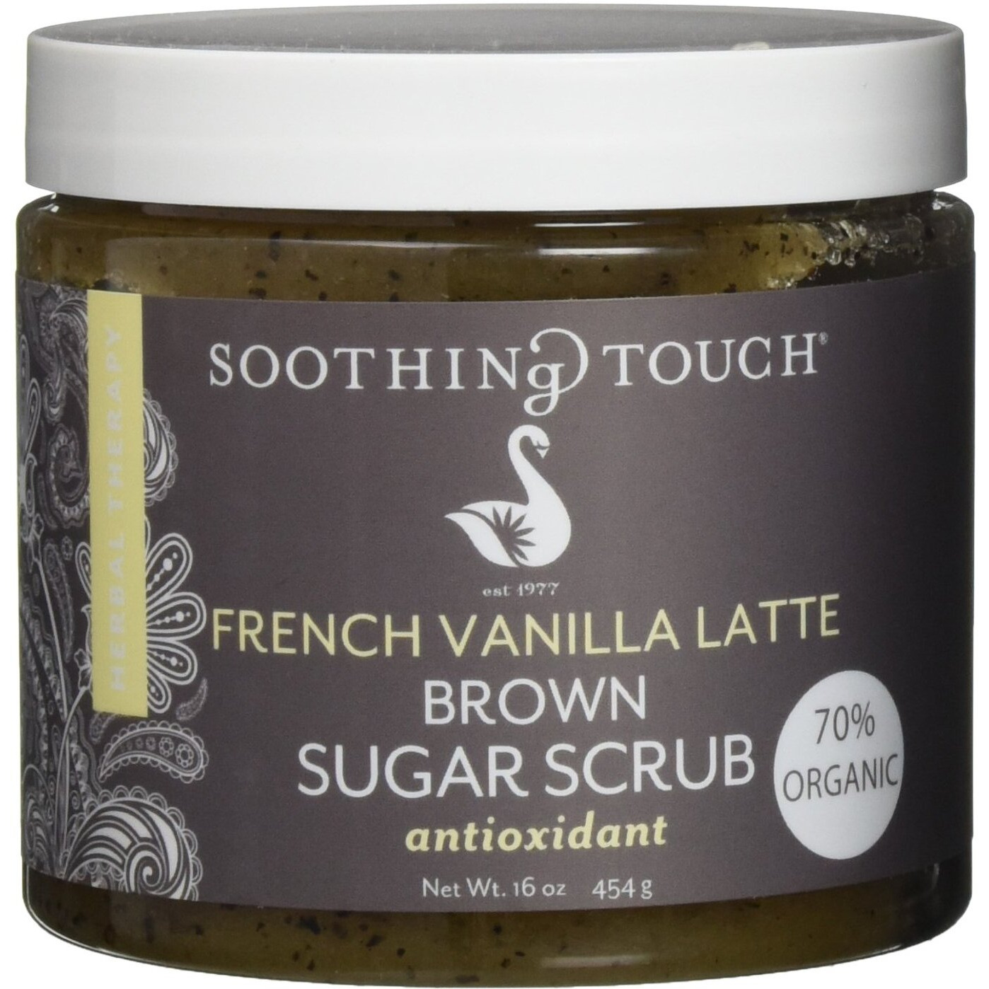 Soothing Touch, French Vanilla Latte Organic Brown Sugar Scrub, 16 oz
