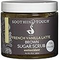 Soothing Touch, French Vanilla Latte Organic Brown Sugar Scrub, 16 oz